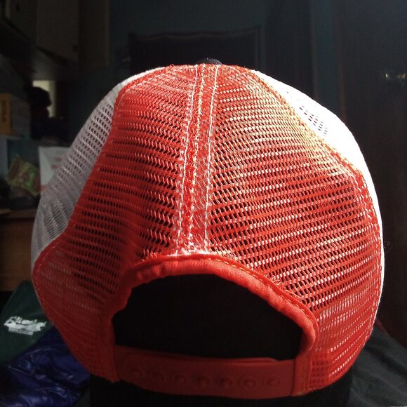 Vintage React CB Radio Patch Snap Trucker Hat Cap - Picture 4 of 7